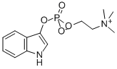 3-吲哚氧基胆硷磷酸盐 结构式