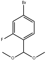 4-溴-1-(二甲氧基甲基)-2-氟苯 结构式