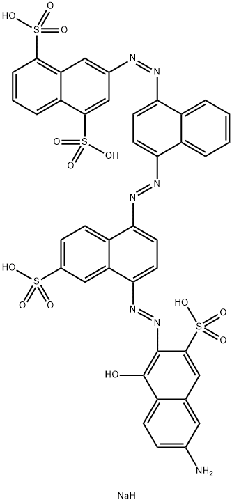 4399-55-7 3-[[4-[[4-[(6-アミノ-1-ヒドロキシ-3-ソジオスルホ-2-ナフタレニル)アゾ]-6-ソジオスルホ-1-ナフタレニル]アゾ]-1-ナフタレニル]アゾ]ナフタレン-1,5-ジスルホン酸二ナトリウム