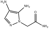 1H-Pyrazole-1-acetamide,  4,5-diamino- 结构式