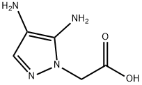 1H-Pyrazole-1-aceticacid,4,5-diamino-(9CI),439902-04-2,结构式