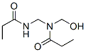 Propanamide,  N-(hydroxymethyl)-N-[[(1-oxopropyl)amino]methyl]- 化学構造式