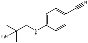 Benzonitrile, 4-[(2-aMino-2-Methylpropyl)aMino]- 化学構造式