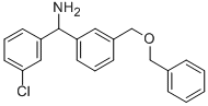 (3-((BENZYLOXY)METHYL)PHENYL)(3-CHLOROPHENYL) METHANAMINE Struktur