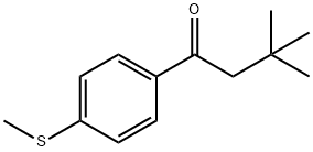 3,3-DIMETHYL-4'-METHYLTHIOBUTYROPHENONE 结构式