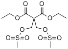 2,2-BIS(METHYLSULFONYLOXYMETHYL)MALONIC ACID DIETHYL ESTER 结构式