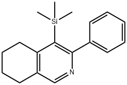 3-PHENYL-4-TRIMETHYLSILANYL-5,6,7,8-TETRAHYDRO-ISOQUINOLINE 结构式