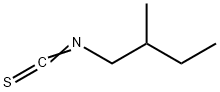 2-甲基丁基异硫氰氰酸酯,4404-51-7,结构式