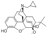17-(シクロプロピルメチル)-4,5α-エポキシ-3-ヒドロキシ-6α-メトキシ-α,α-ジメチル-6β,14-エテノモルフィナン-7α-メタノール 化学構造式