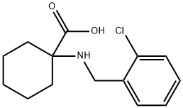 1-((2-氯苄基)氨基)环己烷-1-羧酸,440647-97-2,结构式