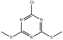 6-chloro-2,4-bis(methylthio)-1,3,5-triazine 结构式