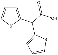 ビス(2-チエニル)酢酸 化学構造式