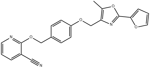 2-[4-[[2-(furan-2-yl)-5-methyl-4-oxazolyl]methoxy]벤질옥시]니코티노니트릴