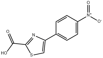 4-(4-硝基苯基)噻唑-2-甲酸 结构式