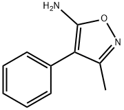 3-甲基-4-苯基异噁唑-5-胺, 4416-71-1, 结构式
