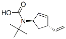 Carbamic acid, [(1R,4S)-4-ethenyl-2-cyclopenten-1-yl]-, 1,1-dimethylethyl 化学構造式