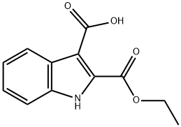 2-(Ethoxycarbonyl)-1H-indole-3-carboxylic acid Structure