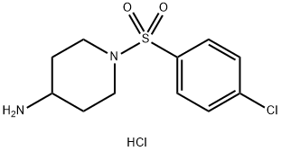 1-(4-氯苯磺酰基)哌啶-4-胺盐酸盐,442133-57-5,结构式