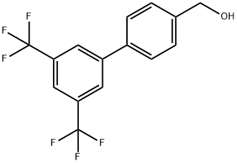 [3',5'-DI-(TRIFLUOROMETHYL)-BIPHENYL-4-YL]-METHANOL Struktur