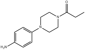 1-[4-(4-氨基-苯基)-哌嗪-1-基]-丙-1-酮 结构式