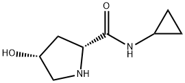 2-Pyrrolidinecarboxamide,N-cyclopropyl-4-hydroxy-,(2R,4R)-(9CI) 结构式