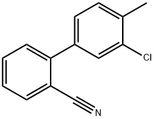 3'-CHLORO-4'-METHYL-2-BIPHENYLCARBONITRILE 化学構造式