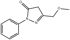 5-(methoxymethyl)-2-phenyl-2,4-dihydro-3H-pyrazol-3-one 化学構造式