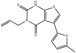 5-(5-METHYL-2-FURYL)-3-PHENYL-2-THIOXO-2,3-DIHYDROTHIENO[2,3-D]PYRIMIDIN-4(1H)-ONE|2,3-二氢-5-(5-甲基-2-呋喃基)-3-(2-丙烯基)-2-硫代噻吩并[2,3-D]嘧啶-4(1H)-酮