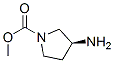 1-Pyrrolidinecarboxylicacid,3-amino-,methylester,(3S)-(9CI),442873-98-5,结构式