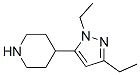 Piperidine, 4-(1,3-diethyl-1H-pyrazol-5-yl)- (9CI)|