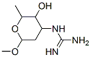 1-(3-HYDROXY-6-METHOXY-2-METHYLTETRAHYDRO-2H-PYRAN-4-YL)GUANIDINE Struktur