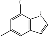 7-氟-5-甲基-1H-吲哚 结构式