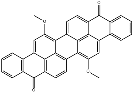 6,15-二甲氧基苯并[RST]菲并[10,1,2-CED]戊芬-9,18-二酮, 4430-55-1, 结构式