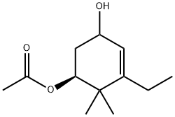 4-Cyclohexene-1,3-diol,5-ethyl-6,6-dimethyl-,1-acetate,(1S)-(9CI) 结构式