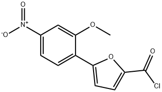 5-(2-METHOXY-4-NITROPHENYL)FURAN-2-CARBONYL CHLORIDE Structure