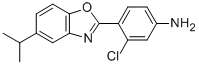 3-CHLORO-4-(5-ISOPROPYL-1,3-BENZOXAZOL-2-YL)ANILINE Structure