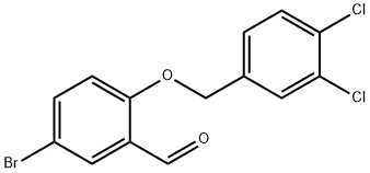 5-bromo-2-[(3,4-dichlorophenyl)methoxy]benzaldehyde Struktur