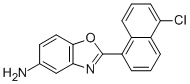 2-(5-CHLORO-1-NAPHTHYL)-1,3-BENZOXAZOL-5-AMINE,443289-56-3,结构式