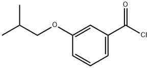 Benzoyl chloride, 3-(2-methylpropoxy)- (9CI) Struktur