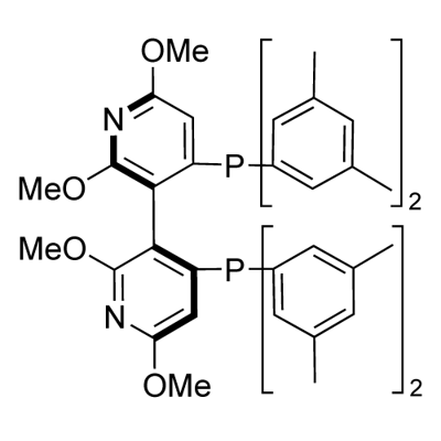 (S)-(-)-2,2,6,6-四甲氧基-4,4-双(二(3,5-苯二甲基)膦-3,3-联吡啶 结构式