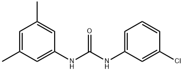 N-(3-chlorophenyl)-N'-(3,5-dimethylphenyl)urea Struktur