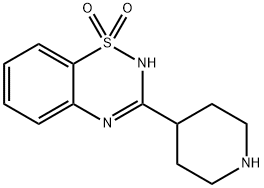 2H-1,2,4-Benzothiadiazine, 3-(4-piperidinyl)-, 1,1-dioxide|3-(哌啶-4-基)-2H-苯并[E][1,2,4]噻二嗪 1,1-二氧化物