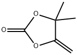 4,4-二甲基-5-亚甲基-1,3-二氧戊环-2-酮, 4437-80-3, 结构式