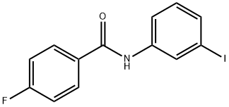 4-氟-N-(3-碘苯)苯甲酰胺 结构式