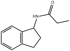 Propanamide,  N-(2,3-dihydro-1H-inden-1-yl)- 化学構造式