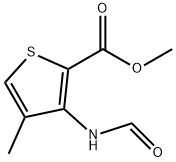 2-Thiophenecarboxylicacid,3-(formylamino)-4-methyl-,methylester(9CI) Structure