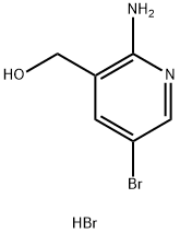 2-氨基-5-溴-3-(羟甲基)吡啶氢溴酸盐, 443956-55-6, 结构式