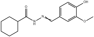N'-(4-hydroxy-3-methoxybenzylidene)cyclohexanecarbohydrazide Structure