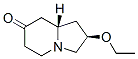 7(1H)-Indolizinone,2-ethoxyhexahydro-,(2R,8aS)-(9CI) Struktur