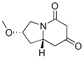 5,7(1H,6H)-Indolizinedione,tetrahydro-2-methoxy-,(2S,8aS)-(9CI) Struktur